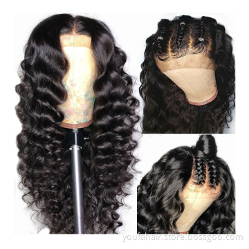 Wholesale 30 Inch Deep Wave 13x4 13x6 HD Lace Frontal Wigs Brazilian Hair Swiss Transparent Lace Frontal Wigs for Black Women